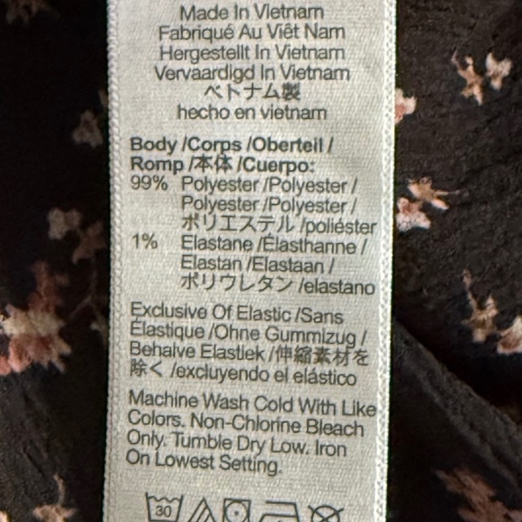 Madewell Smocked-Neck Ruffle Top In Stem Scatter, Small - Picture 6 of 6